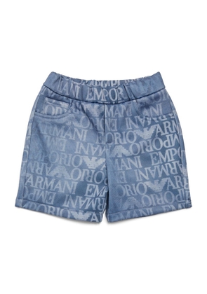 Emporio Armani Kids Cotton-Blend Logo Shorts (6-36 Months)