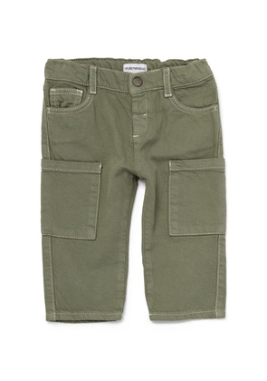 Emporio Armani Kids Elasticated Waist Cargo Trousers (6-36 Months)