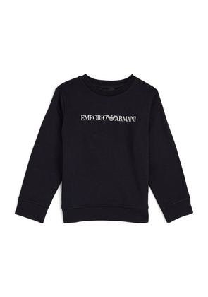 Emporio Armani Kids Modal-Cotton Logo Sweatshirt (4-16 Years)