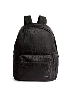 Emporio Armani Kids All Over Logo Backpack