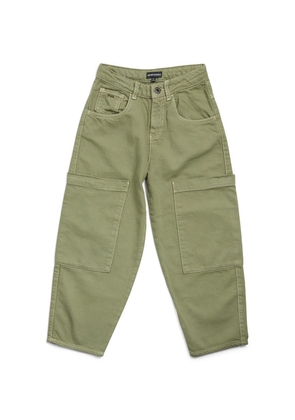 Emporio Armani Kids Cotton Cargo Trousers (4-16 Years)