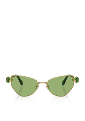 Swarovski Crystal-Embellished Cat-Eye Sunglasses