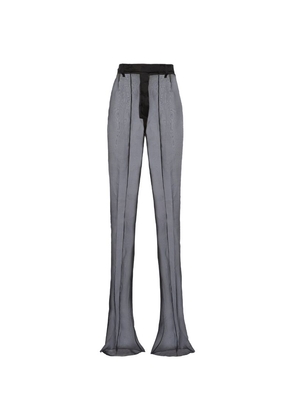 Prada Silk Organza Tailored Trousers