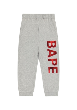 BAPE Kids Logo cotton jersey sweatpants
