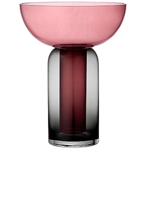 AYTM Torus Vase in Black & Rose - Pink. Size all.