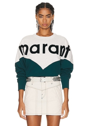 Isabel Marant Etoile Houston Sweatshirt in Teal - Teal. Size 38 (also in ).