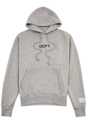 Gallery Dept. Logo-print Hooded Cotton Sweatshirt - Grey - S