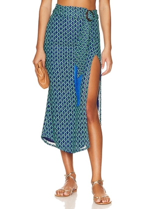 House of Harlow 1960 x REVOLVE Didier Midi Skirt in Blue. Size M.