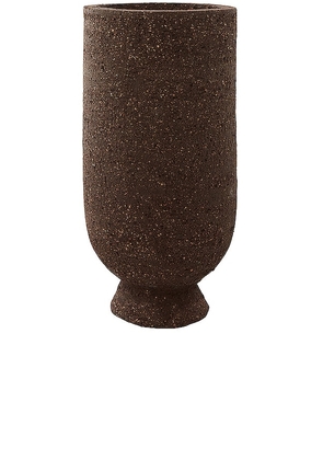 AYTM Terra Flowerpot & Vase in Brown.