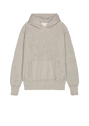 Les Tien Cropped Hoodie in Grey. Size L.
