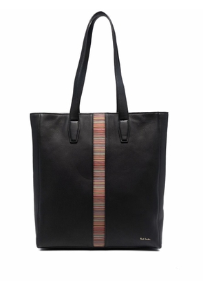 Paul Smith artist stripe tote bag - Black