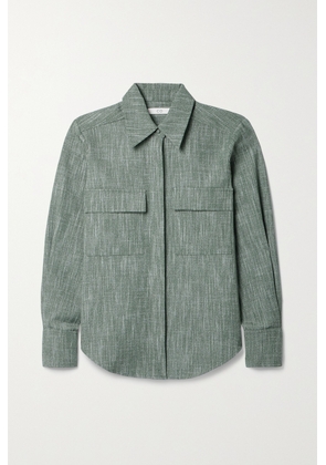 Co - Wool-blend Shirt - Green - x small,small,medium,large,x large