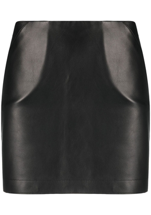 Inès & Maréchal leather mini skirt - Black