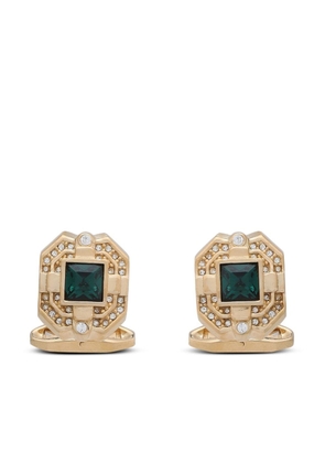 Dolce & Gabbana rhinestone-embellished pin cufflinks - Gold