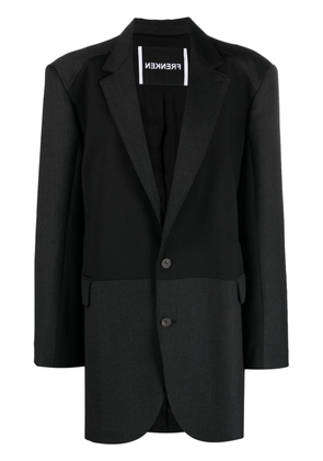 Frenken panelled wool-blend blazer - Black