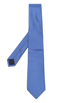 Lady Anne pointed-tip silk tie - Blue