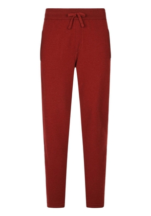 Dolce & Gabbana DG-logo cashmere track pants - Red