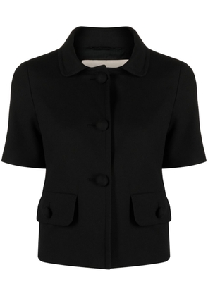 Herno short-sleeve buttoned jacket - Black