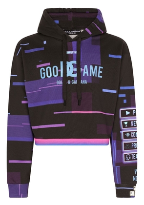 Dolce & Gabbana gooDGame cotton-blend hoodie - Black