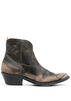Golden Goose almond-toe ankle boots - Brown