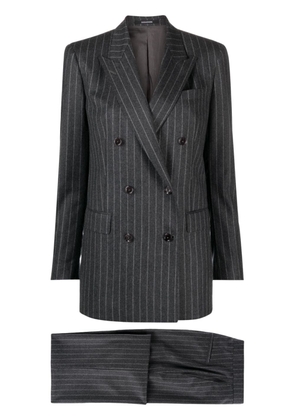 Tagliatore pinstripe double-breasted suit - Grey