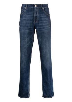 Brunello Cucinelli dark-wash straight-leg jeans - Blue
