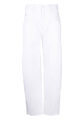 ISABEL MARANT high-rise wide-leg jeans - White