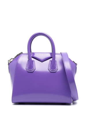 Givenchy small Antigona leather tote bag - Purple