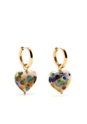Sandralexandra Heart drop earrings - Gold