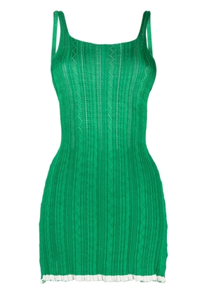 Gimaguas open-back knitted minidress - Green
