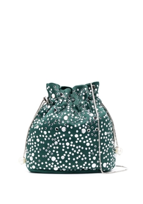 Rosantica Selene Illusione embellished bucket bag - Green