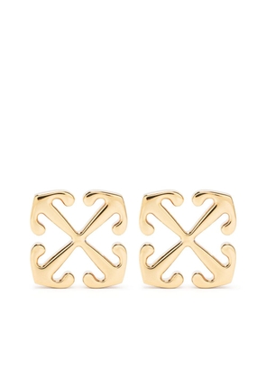 Off-White Arrows stud earrings - Gold