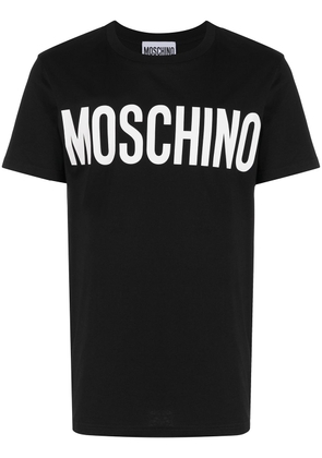 Moschino logo print T-shirt - Black