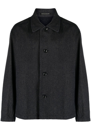 Yohji Yamamoto button-up shirt jacket - Black