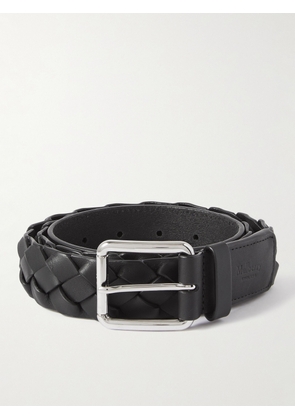 Mulberry - 4cm Braided Leather Belt - Men - Black - S
