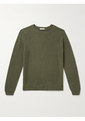 Boglioli - Brushed Wool and Cashmere-Blend Sweater - Men - Green - S