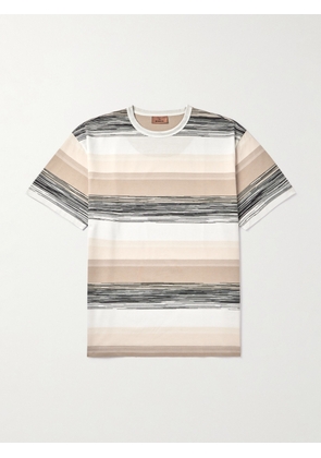 Missoni - Space-Dyed Cotton-Jersey T-Shirt - Men - Neutrals - XS