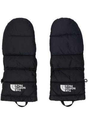 The North Face Black Nuptse Mittens