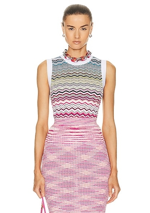 Missoni Tank Top in Multicolor - White,Pink. Size 42 (also in ).