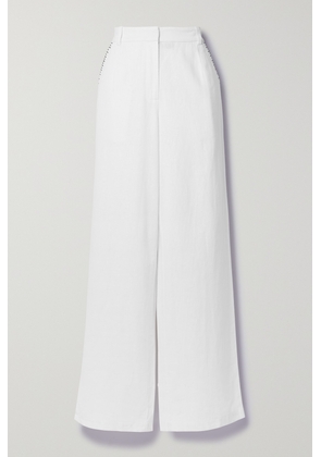 Marysia - Wegner Linen-voile Straight-leg Pants - White - xx small,x small,small,medium,large,x large