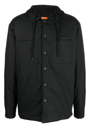 Off-White padded hooded overshirt - Black