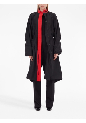 Ferragamo colour-block panel coat - Black