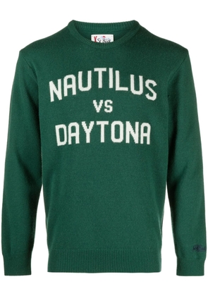MC2 Saint Barth Nautilus vs Daytona intarsia-knit jumper - Green