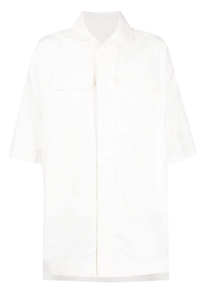 Rick Owens flap-pocket cotton shirt - White