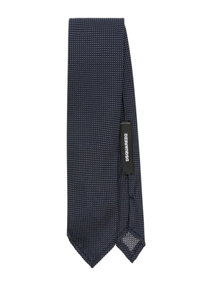 Dsquared2 geometric-print silk tie - Blue
