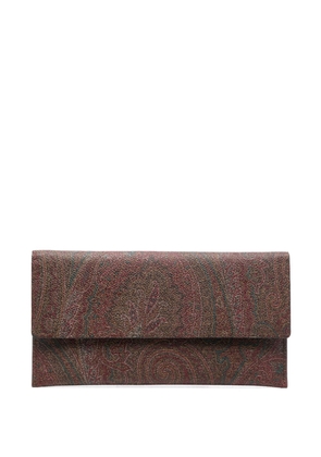 ETRO paisley-pattern wallet - Red