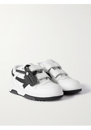 Off-White Kids - Out of Office Leather Sneakers - Men - White - IT 28