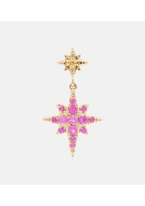 Roxanne First Sunset Star 14kt gold single earring with sapphires