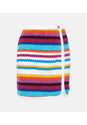 Missoni Mare Striped knitted cotton-blend miniskirt