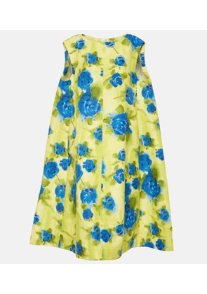Marni Floral-print cotton midi dress